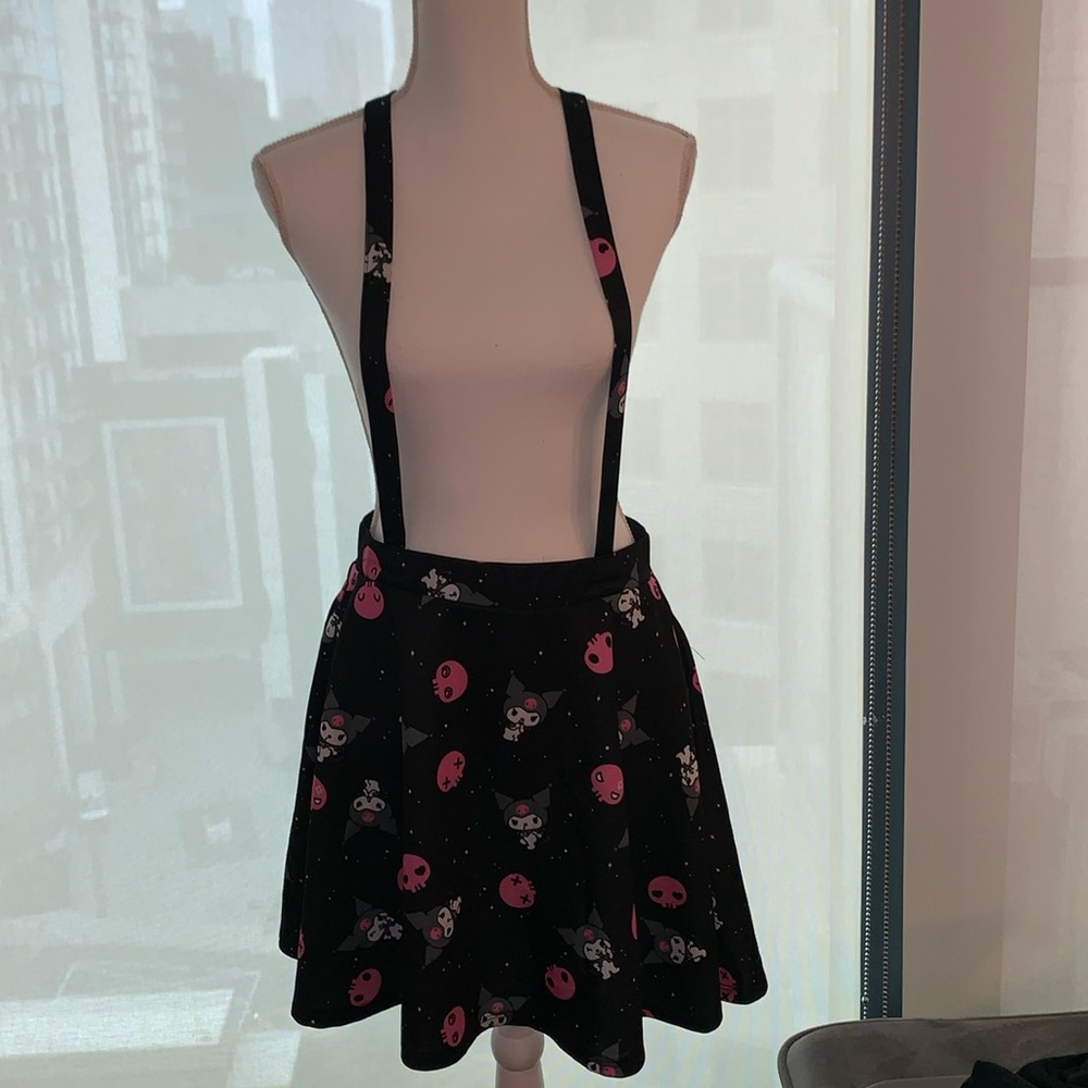 Kuromi Skull Suspender Skirt Large